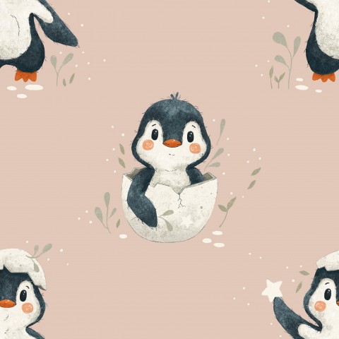 Pingouin mignon - blush