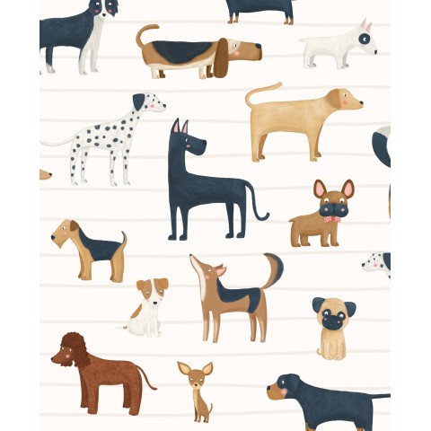 Dogs with lines