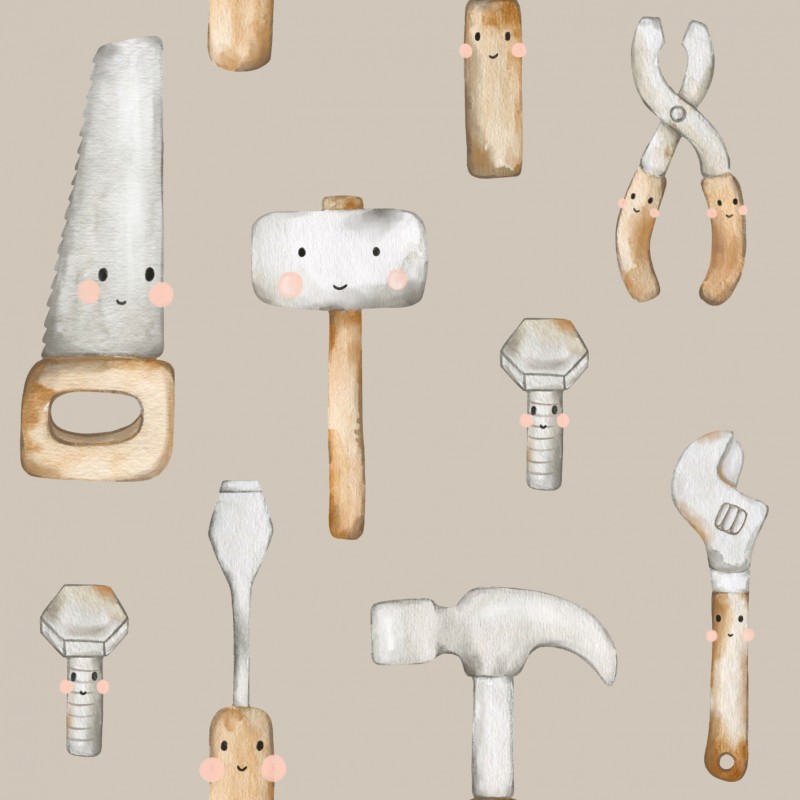 Taupe Happy Tools
