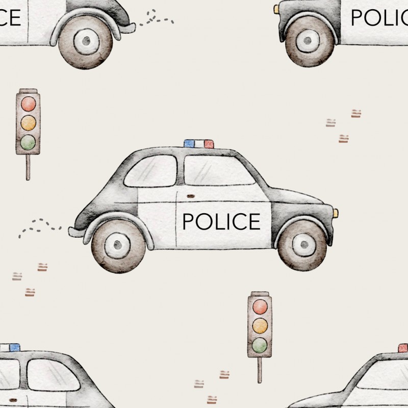Police Car Off White