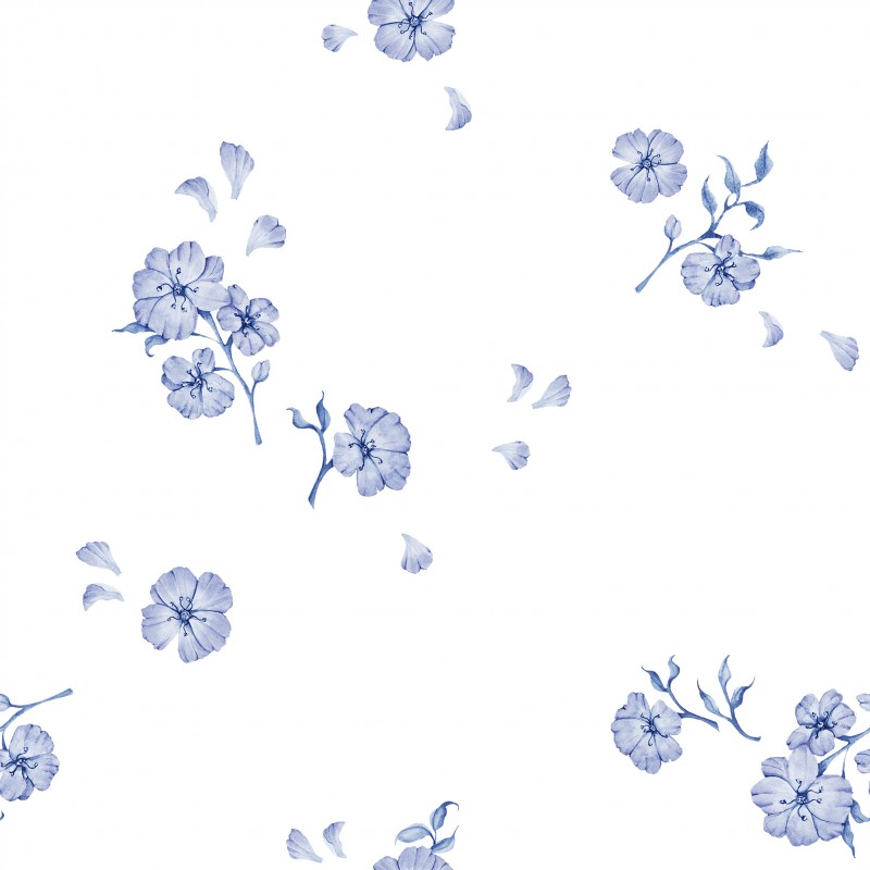 IM Small Blue Flowers whi
