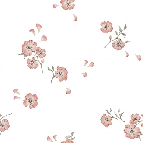 IM kleine rosa Blumen weiß