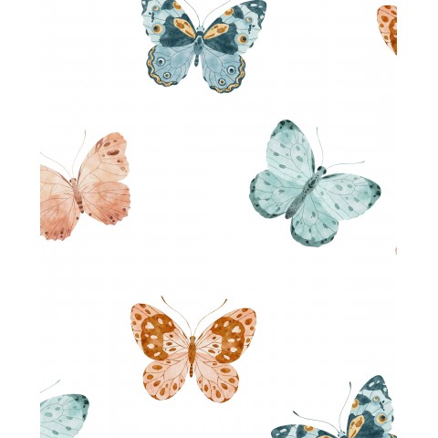 Motyle różowe i niebieskie