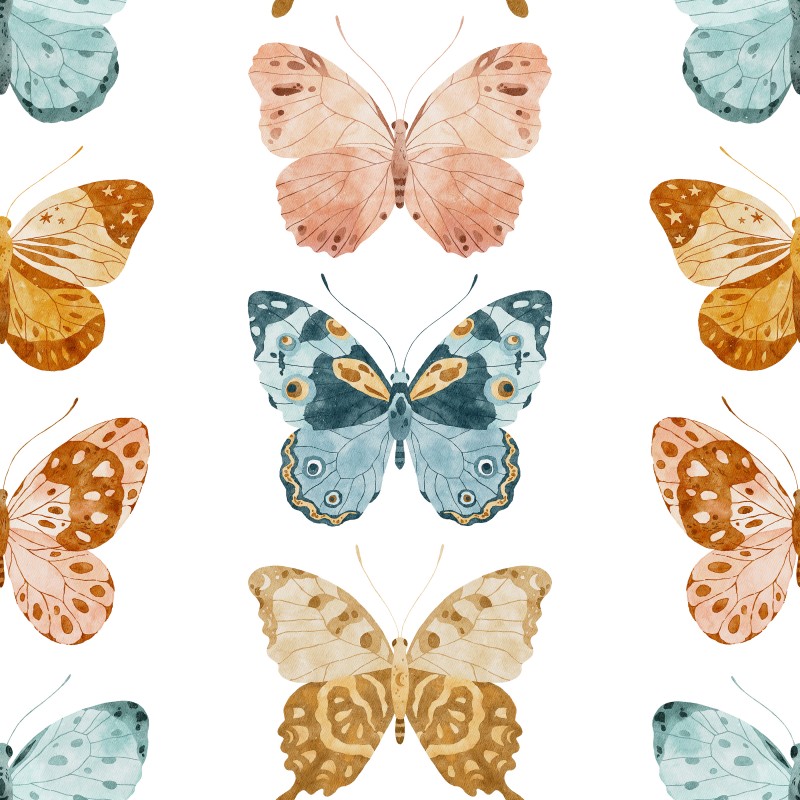 Akvarel motýl
