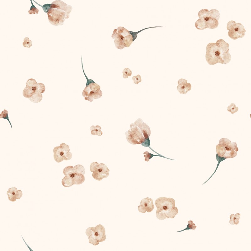 květy hnědé na smetaně