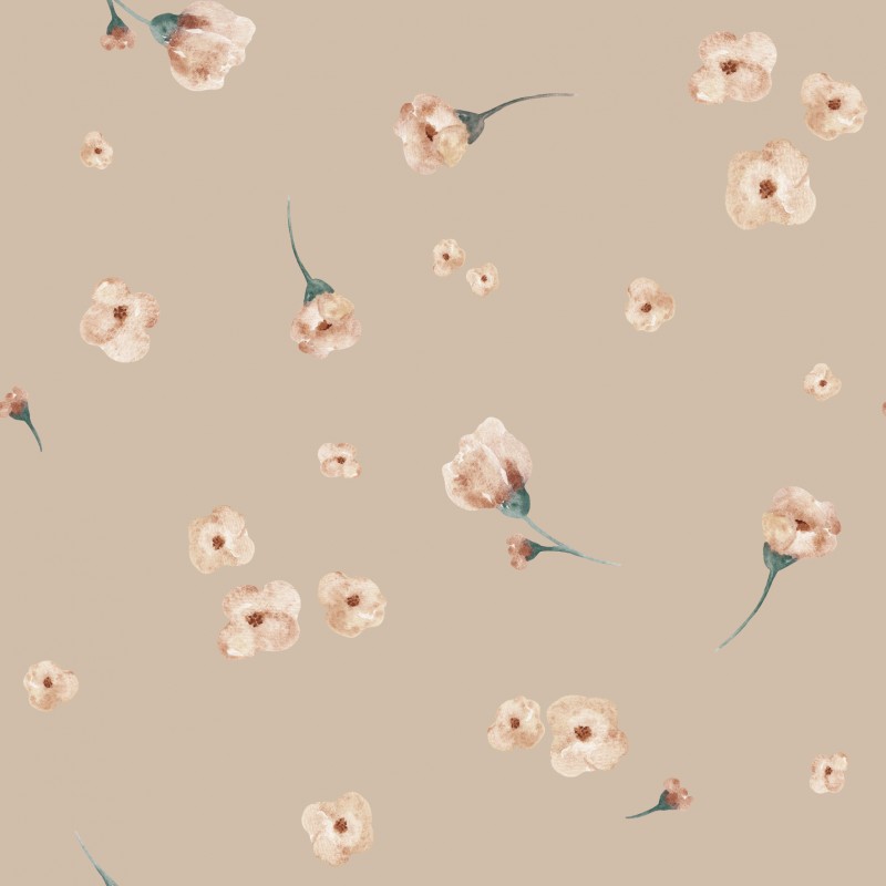 petites fleurs beige