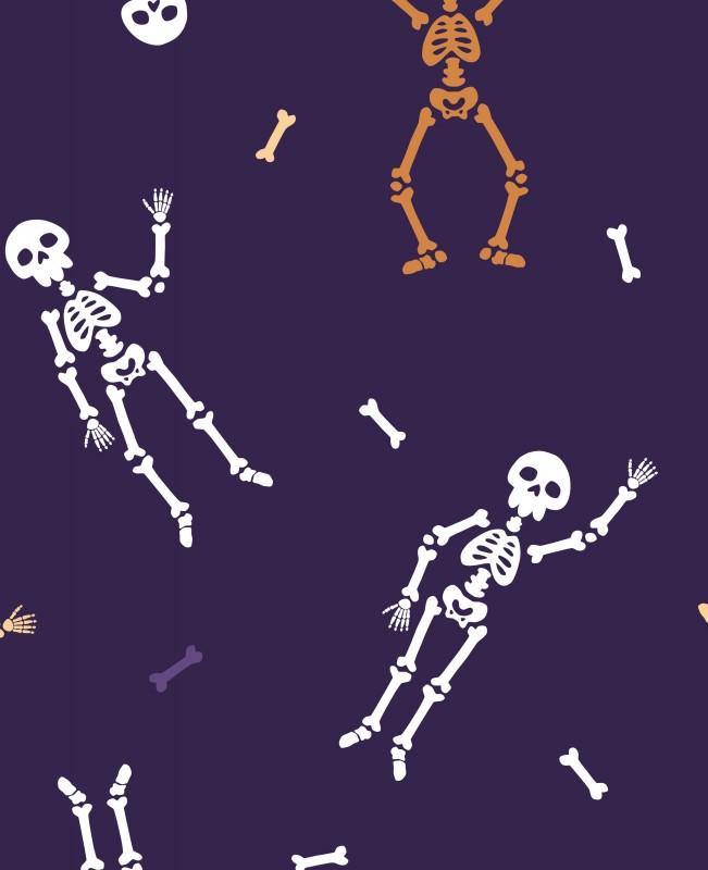 Halloweenowy szkielet ciemny