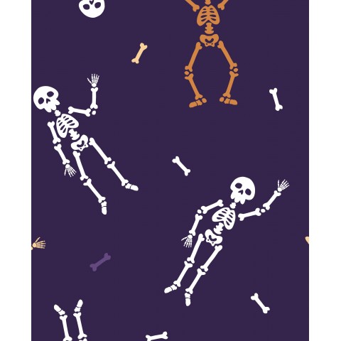 Squelette d'Halloween sombre