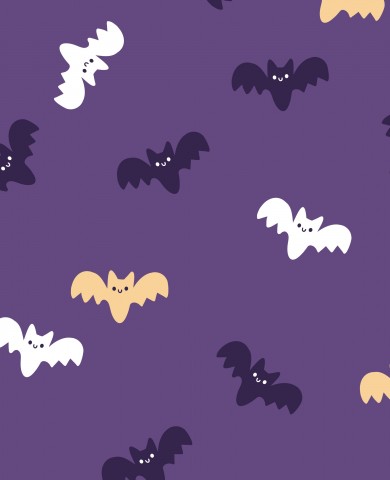 Halloween netopýří fialová