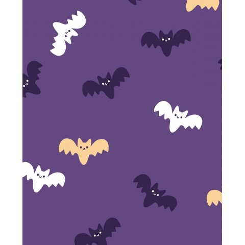 Chauve-souris d'Halloween violette