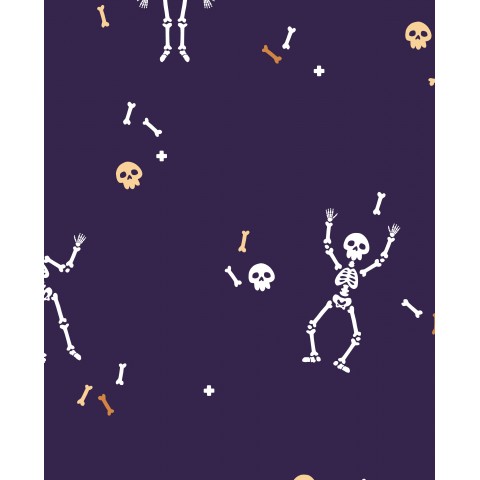 Tanzendes Skelett violett