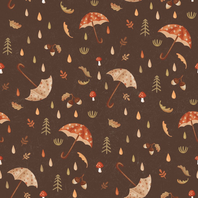 Autumn Umbrella Brown