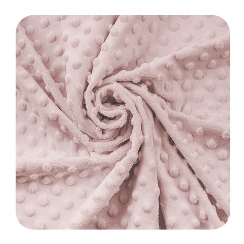 Fleece Minky Dots - Sepia Rose
