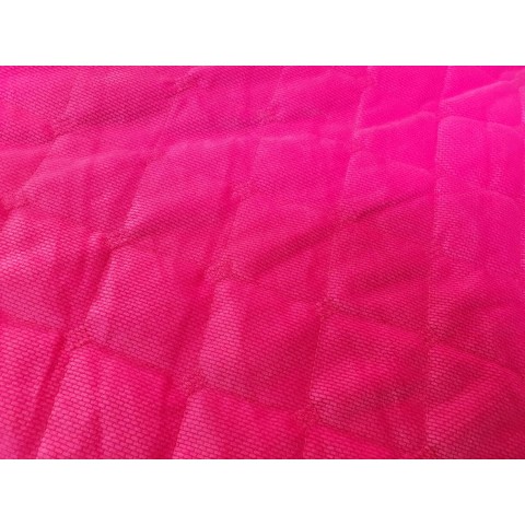Velvet quilted Fuchsia  sqare- 1m - OUT 1599