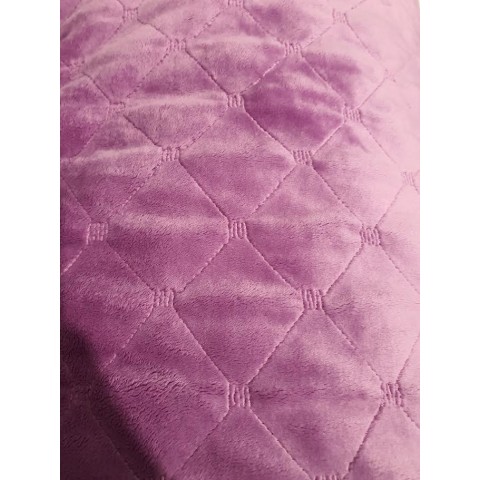 Minky quilted Smoky Grape square- 1m - OUT 1424
