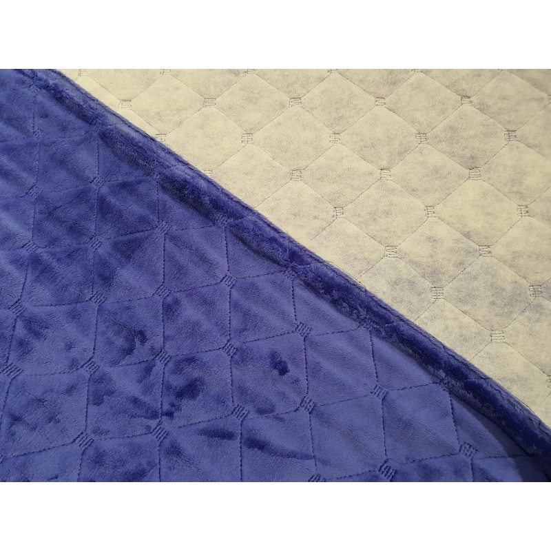 Minky quilted Iris Bloom square- 1m - OUT 1610