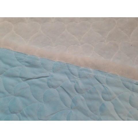 Velvet quilted Gulf Stream heart - 1m - OUT 1608