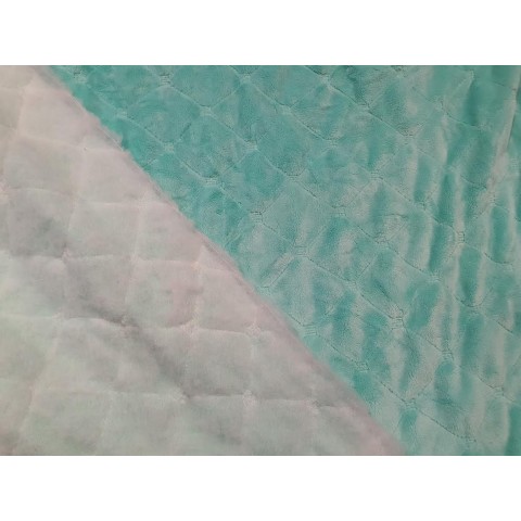 Minky quilted Beach glass...
