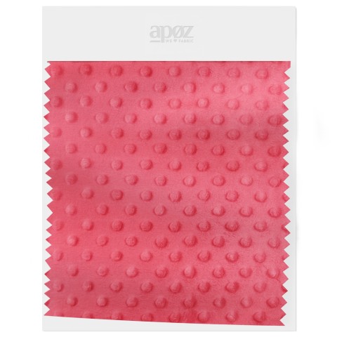 Fleece Minky Dots - WB Pink