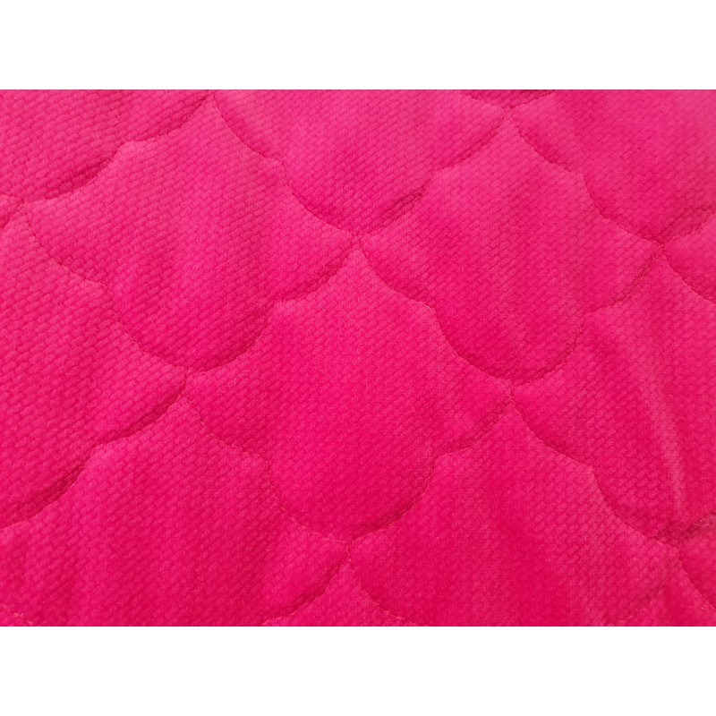 Velvet quilted Fuchsia clouds - 1m - OUT-1616