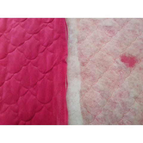 Velvet quilted Fuchsia clouds - 1m - OUT-1616