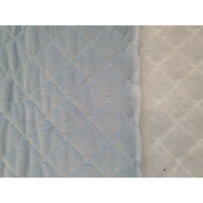 Velvet quilted Baby Blue square - 1m - OUT 1634
