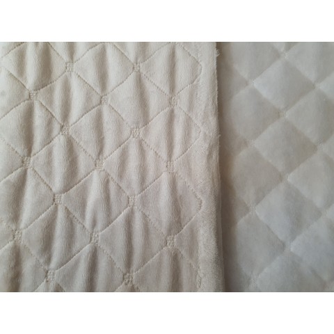 Minky quilted Pristine...