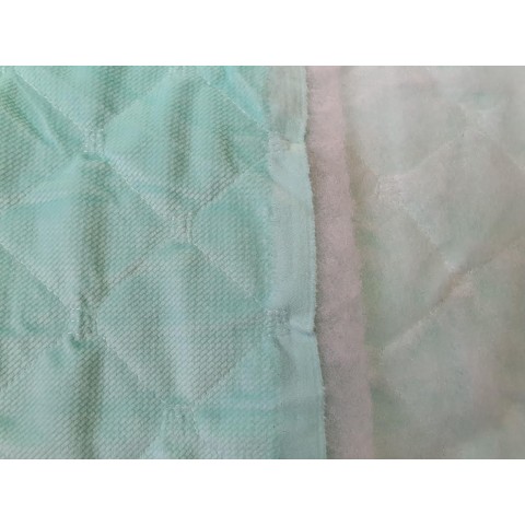 Velvet quilted Beach Glass square- 1m - OUT 1642