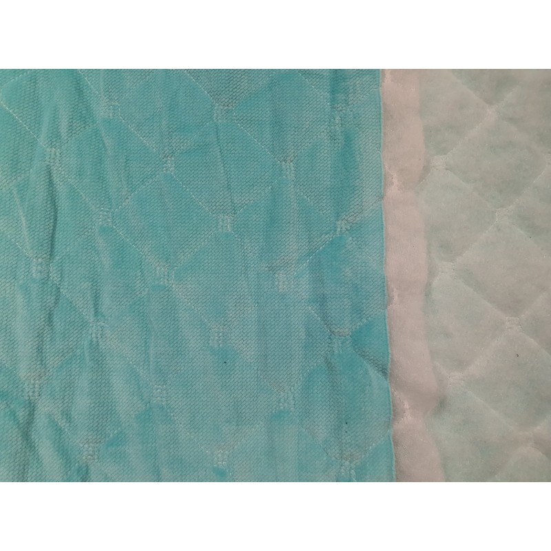 Velvet quilted WB Green square - 1m - OUT-1651