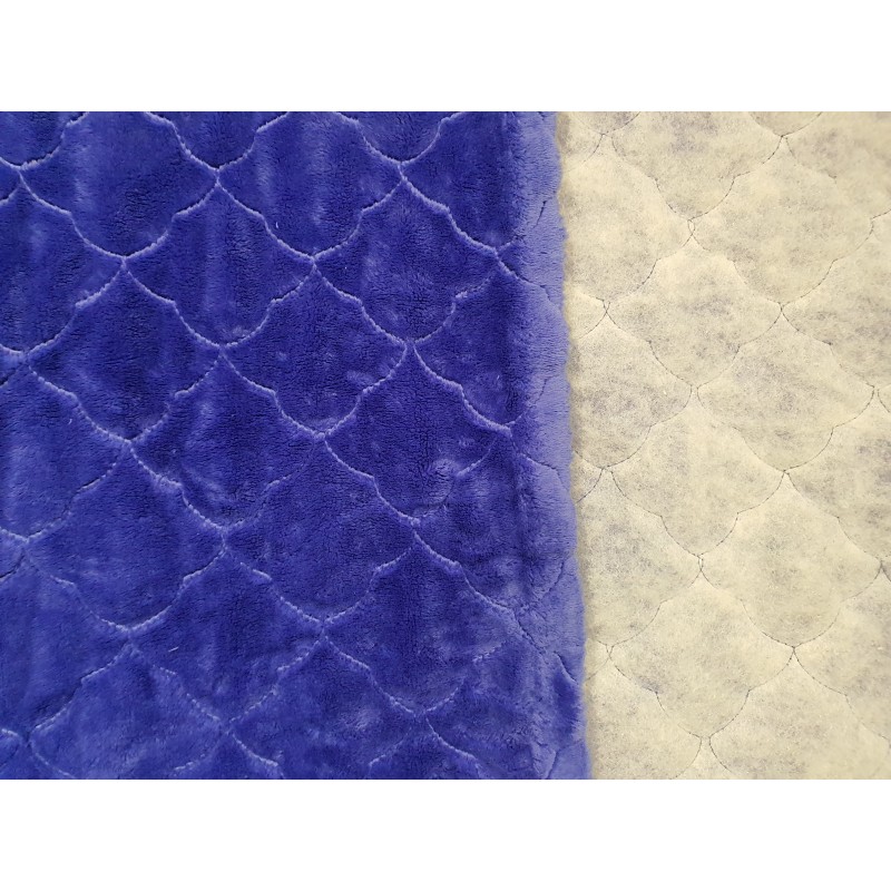 Minky quilted Iris Bloom cloud - 1m - OUT 1652