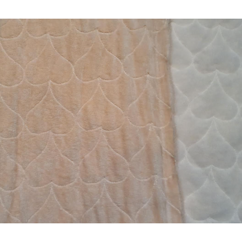 Minky quilted Soft Pink...