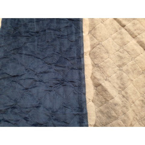 Velvet quilted Navi square - 1m - OUT-1655