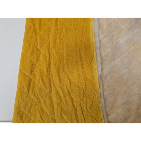 Velvet quilted Spicy Mustard square - 1m - OUT-1666