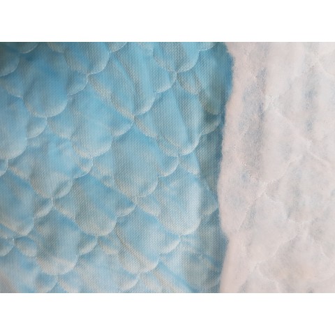 Velvet quilted Gulf Stream cloud - 1m - OUT-1667