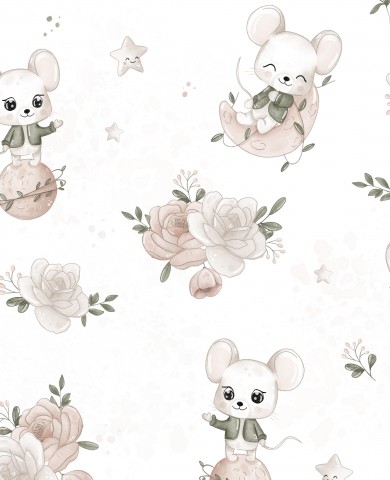 Flower Mouse  WHITE
