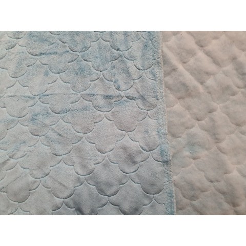 Minky quilted Gulf Stream...
