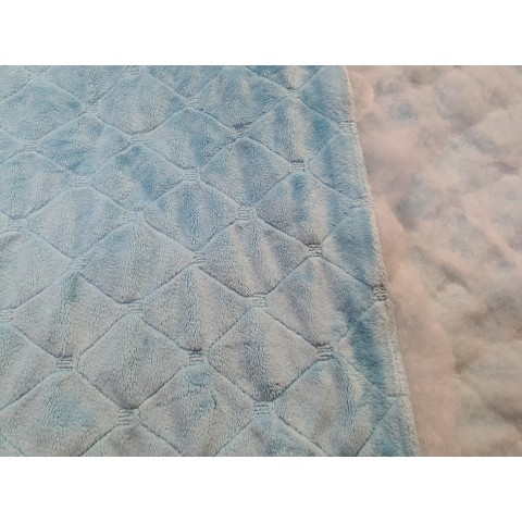 Minky quilted Gulf Stream...