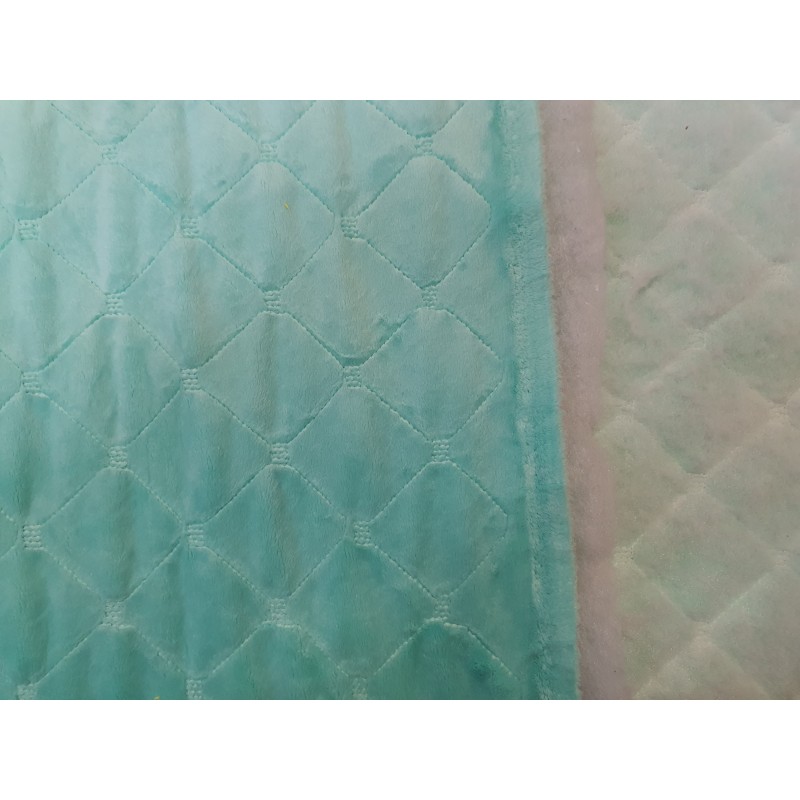 Minky quilted Beach Glass square - 1m - OUT-1695
