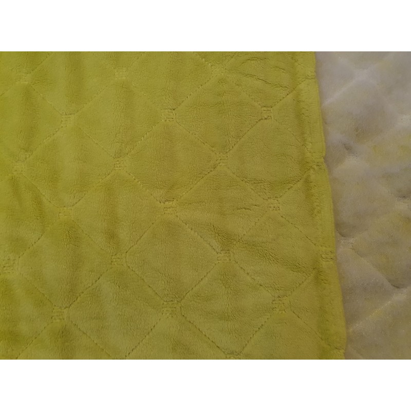 Minky quilted Lime square - 1m - OUT-1694