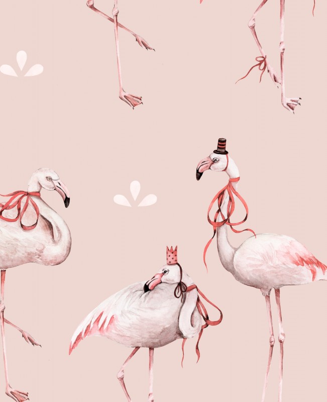 Flamingo zaprášená růžová