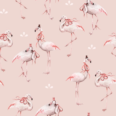 Flamingo zaprášená růžová